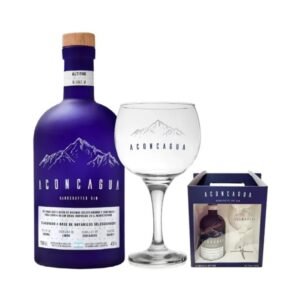 gin aconcagua azul con copa