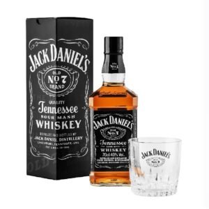 jack deniels´s estuche con vaso